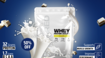 BShred Ad Posters Whey Protein Milk